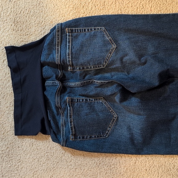 Branch & Twig Sustainable Collection Full Panel Skinny Leg Maternity Jeans Sz L - Picture 6 of 7